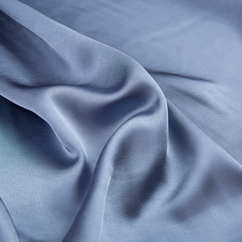 HY263 blau 150 cm 240 g/m² Twill-Acetatimitat CEY reiner Polyester-Satin-Damenbekleidungsstoff