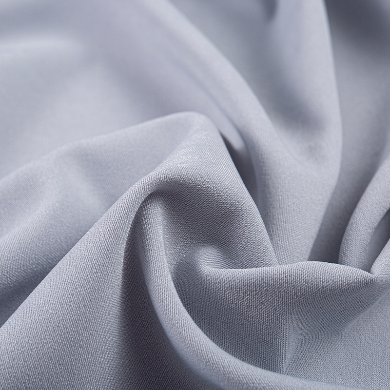 HY275 Grauer Polyester-Spandex-Verbundstoff aus Seide und Eisblumen-Samt