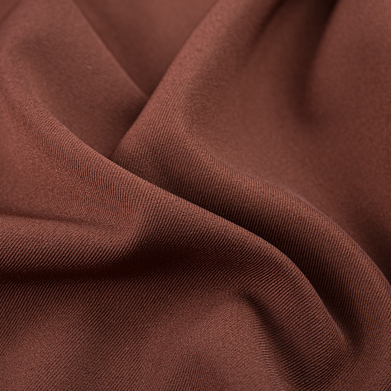HY253 Braun Reiner britischer Twill-Vier-Wege-Stretch-Spandex-Mischstoff