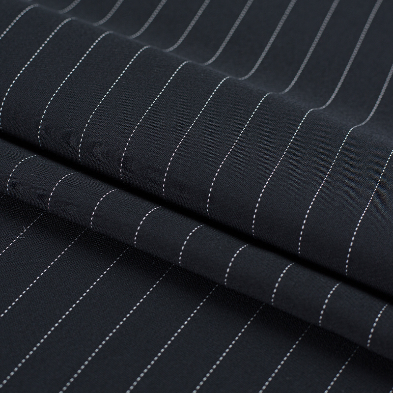 DS52(HY129) 236GSM 99%P 1% Rayon CEY Rayon Stripe CEY-Stoffe