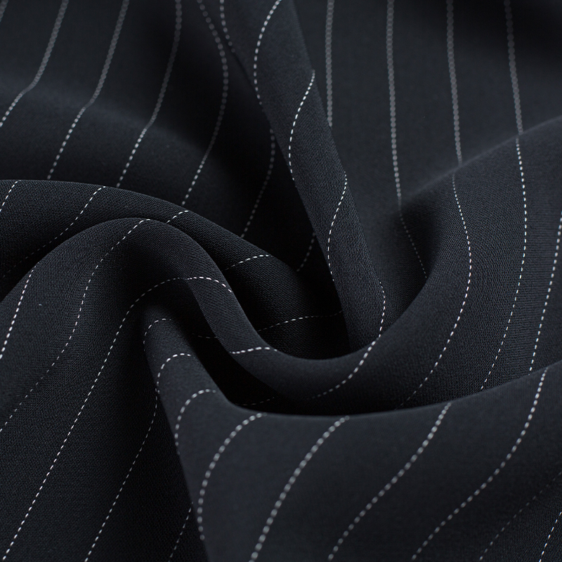 DS52(HY129) 236GSM 99%P 1% Rayon CEY Rayon Stripe CEY-Stoffe